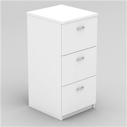 OM FILING CABINET 3 DRAWER W468 x D510 x H990mm White