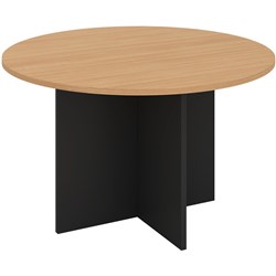 OM ROUND MEETING TABLE D900 x H720mm Beech Charcoal