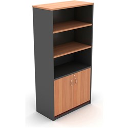 OM CABINET W900 x D450 x H1800mm Cherry Charcoal