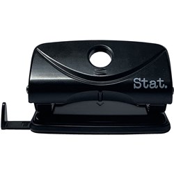 STAT HOLE PUNCH 2 HOLES BLACK Plastic small 10 Sheets