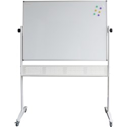 RAPIDLINE MOBILE WHITEBOARD 1800mm W x 1200mm H x 15mm T White (FR8 CHARGES APPLY)