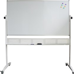 RAPIDLINE MOBILE WHITEBOARD 1500mm W x 1200mm H x 15mm T White (FR8 CHARGES APPLY)