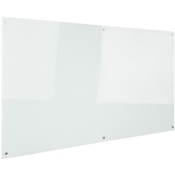 RAPIDLINE GLASS WRITING BOARD 1500mm W x 1200mm H x 15mm T Transparent White