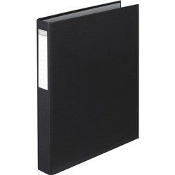 COLOURHIDE RING BINDER A4 2D Ring 25mm Black