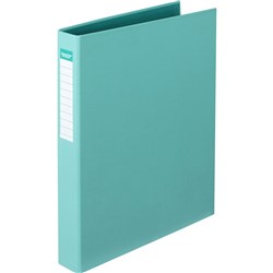 COLOURHIDE RING BINDER A4 2D Ring 25mm Aqua