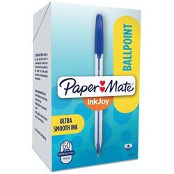 PAPERMATE INKJOY 50 BALLPOINT PEN 1MM BLUE BOX. 60