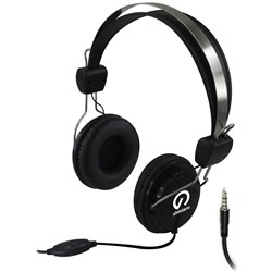 SHINTARO STEREO HEADSET WITH INLINE MICROPHONE BLACK
