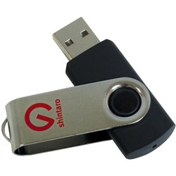 SHINTARO 16GB ROTATING POCKET DISK USB2.0 Black