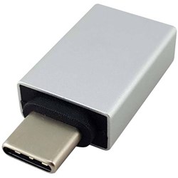 SHINTARO USB-C MALE TO USB-A FEMALE ADAPTER Silver