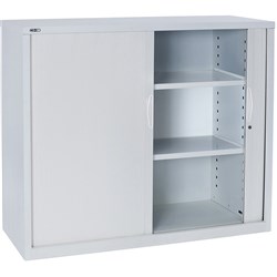 RAPIDLINE GO TAMBOUR CUPBOARD 2 SHELVES 900 W x 1016mm H x 473mm D White China