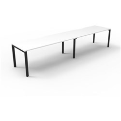 DELUXE RAPID INFINITY 1 SIDED WORKSTATION 2 PERSON 3000Wx 750Dx730mmH NW/BL Profile