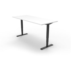 BOOST HEIGHT ADJUSTABLE WORKSTATION 1200Wx750Dx1250mmH Natural White/Black
