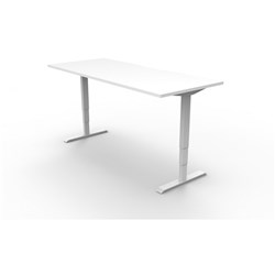 BOOST HEIGHT ADJUSTABLE WORKSTATION 1500Wx750Dx1250mmH Natural White/White