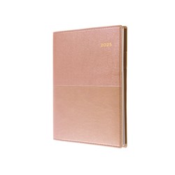 Collins Vanessa Diary Week To View A5 Rose Gold