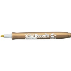 Artline Decorite Markers 1.0mm Bullet Metallic Gold Pack Of 12