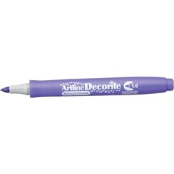 Artline Decorite Markers 1.0mm Bullet Metallic Purple Pack Of 12