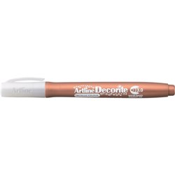 Artline Decorite Markers 3.0mm Chisel Metallic Bronze Pack Of 12