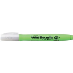 Artline Decorite Markers 3.0mm Chisel Standard Yellow Green Pack Of 12