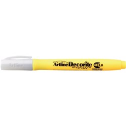 Artline Decorite Markers 3.0mm Chisel Standard Yellow Pack Of 12