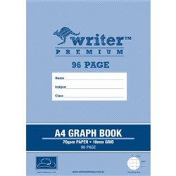 Writer Premium Graph Book A4 10mm 96 Pages