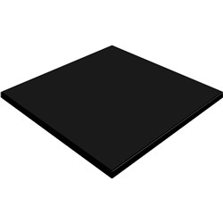 Square Table Top Only For Indoor or Outdoor Use Size 700Wx700Dmm Black Finish