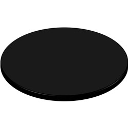 Round Table Top Only For Indoor or Outdoor Use Size 800Dmm Black Finish