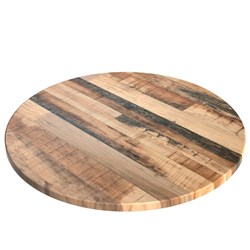 Round Table Top Only For Indoor or Outdoor Use Size 800Dmm Rustic Kansas Finish
