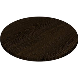 Round Table Top Only For Indoor or Outdoor Use Size 600Dmm Wenge Finish