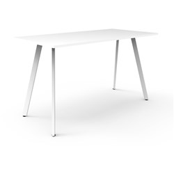 Eternity High Bar Table 1050Hx1800Wx750D White Top White Frame