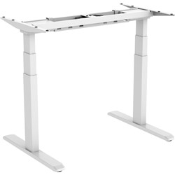 Ergovida Sit-Stand Desk White Straight Frame Only Electric H645-128mmxW1000-170mm
