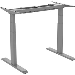 Ergovida Sit-Stand Desk Grey Straight Frame Only Electric H645-128mmxW1000-170mm