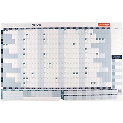 Office Choice/GNS year planner YTV 610 x 870mm White and Blue