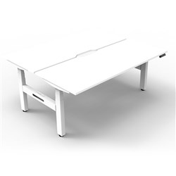 Rapidline B+2P1575 NW/WS Boost+Back To Back Workstation Natural White Top White Base