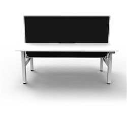 Rapidline B+2PWS1275 NW/WS Boost+Back To Back Workstation Natural White Top White Base