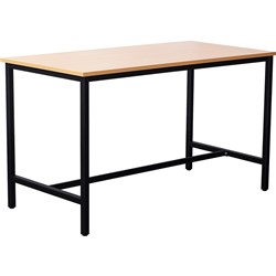 Rapidline High Bar Table 1050Hx900Wx1800mmD Beech Top Black Frame