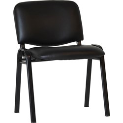 Rapid Nova Visitor Chair Black Sled base Black Seat