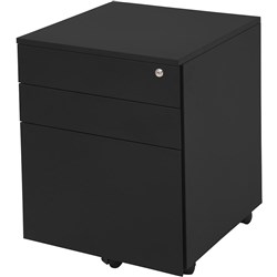 Rapid Worker Mobile Pedestal 3 Drawer 610Hx460Wx472mmD Black