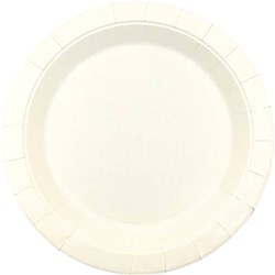 Earth Eco Round Paper Plate White 180mm Pack of 50