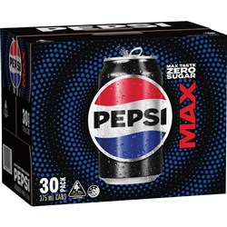 Pepsi Max 375ml Can Pack of 30