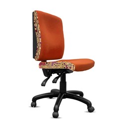 K2 Orange Dust Spectrum Katherine Medium Back Office Chair Golden Orange