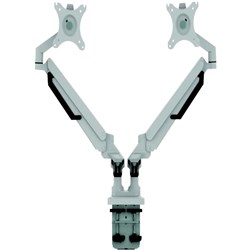 Sylex Scimitar Double Monitor Arm White