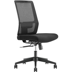 Buro Mantra High Back Office Chair With Seat Slide Mesh Back Fabric Seat Black