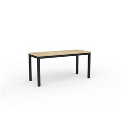 OLG Axis Meeting Table 1500W x 600D x 715mmH Black Frame New Oak Top