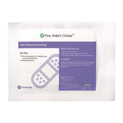 Trafalgar First Aider's Choice Non-Adherent Dressing 5 x 7.5cm White Box Of 50