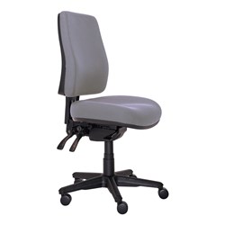Buro Roma High Back Task Chair No Arms With Seat Slide Fabric Seat And Back Charcoal