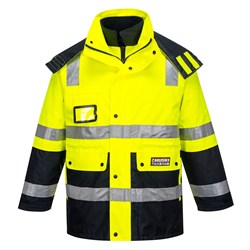 Huski Venture Hi-Vis 4-in-1 Contrast Jacket Extra Large Yellow And Navy