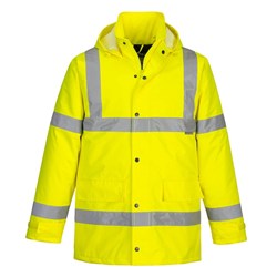Portwest Hi-Vis Winter Traffic Jacket 5XL Yellow