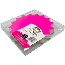 KINDER SHAPES 205MM Fluoro Board Starburst PK.60