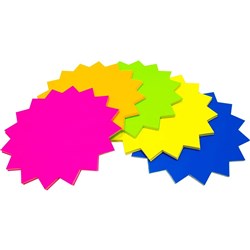 KINDER SHAPES Fluoro Board Starburst 150mm