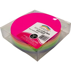 KINDER SHAPES Fluoro Paper Circles 180mm